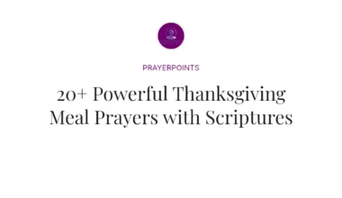 20+ Powerful Thanksgiving Meal Prayers with Scriptures