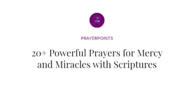 20+ Powerful Prayers for Mercy and Miracles with Scriptures