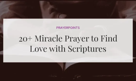 20+ Miracle Prayer to Find Love with Scriptures