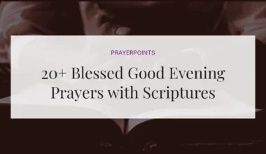 20+ Blessed Good Evening Prayers with Scriptures