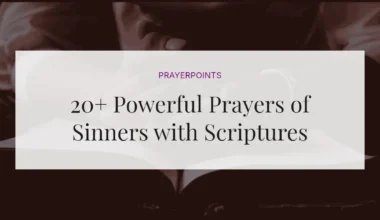 20+ Powerful Prayers of Sinners with Scriptures