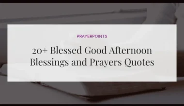 20+ Blessed Good Afternoon Blessings and Prayers Quotes