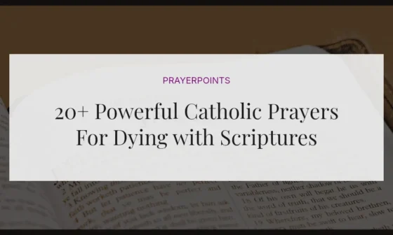 20+ Powerful Catholic Prayers For Dying with Scriptures
