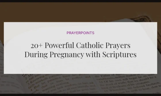 20+ Powerful Catholic Prayers During Pregnancy with Scriptures
