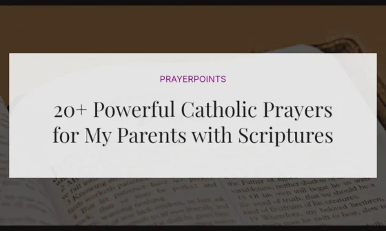 20+ Powerful Catholic Prayers for My Parents with Scriptures