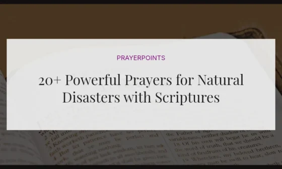 20+ Powerful Prayers for Natural Disasters with Scriptures